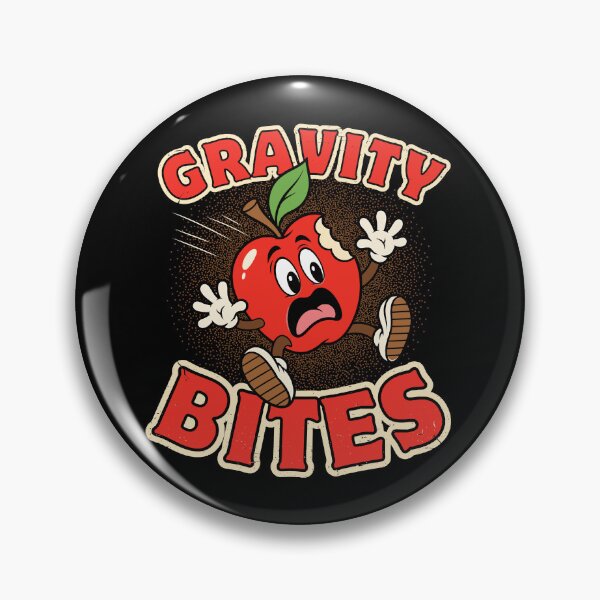 Item preview, Gravity Bites Funny Apple Cartoon designed and sold by KennyTheBartender.