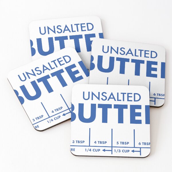 Item preview, Unsalted Butter Measuring Guide Label designed and sold by remoteart.