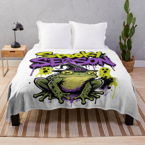 Item preview, Spooky Season Graffiti Frog T-Shirt | Dripping Lime Green Purple Witch Toad Gift designed and sold by illeN-Art-World.