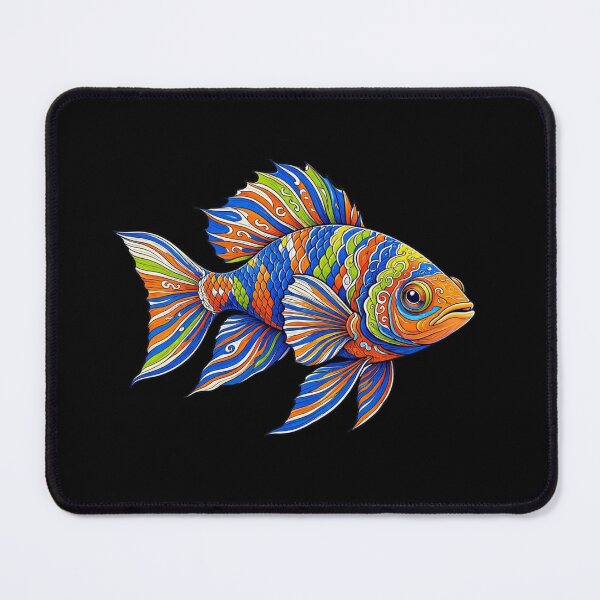 Item preview, Mandarin Fish Art, Colorful Psychedelic designed and sold by gkhanco.