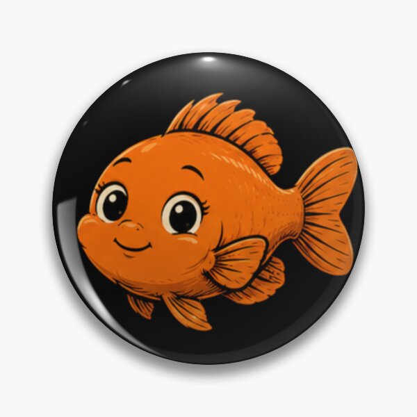 Item preview, Cute garibaldi fish designed and sold by Konvero.
