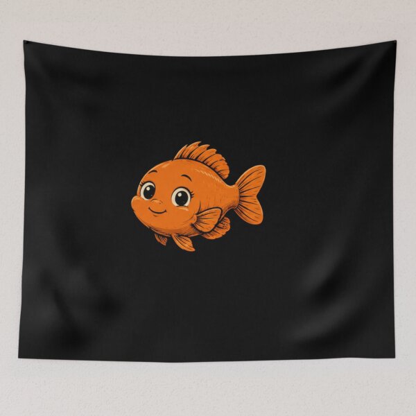 Item preview, Cute garibaldi fish designed and sold by Konvero.