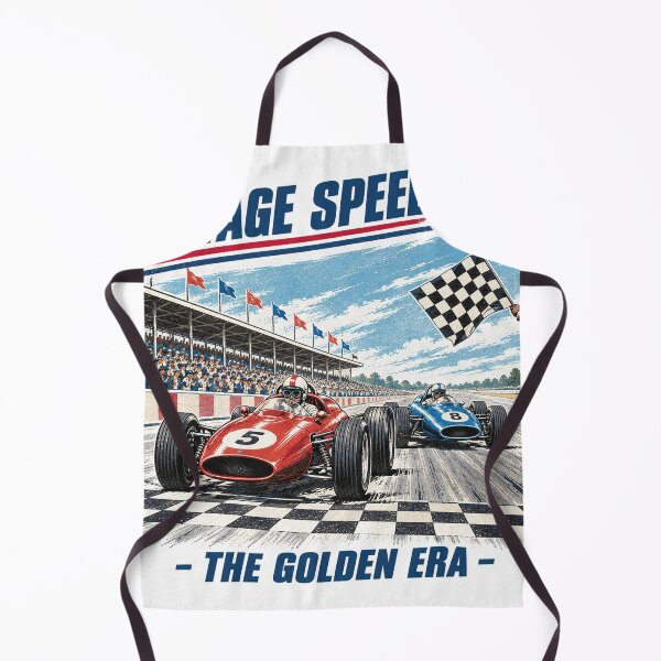 Item preview, Vintage Speed Club - The Golden Era Retro Racing Cars Finish Line Poster designed and sold by AgdBol.