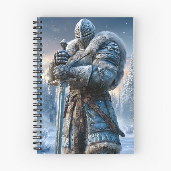 Item preview, Imposing Ice Knight in a Snowy Landscape Scene designed and sold by Artessie.