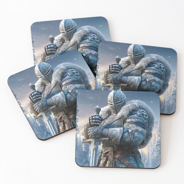 Item preview, Imposing Ice Knight in a Snowy Landscape Scene designed and sold by Artessie.