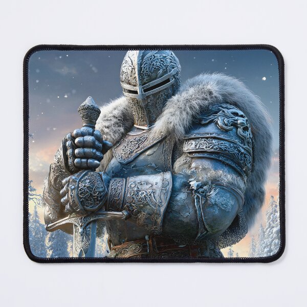 Item preview, Imposing Ice Knight in a Snowy Landscape Scene designed and sold by Artessie.
