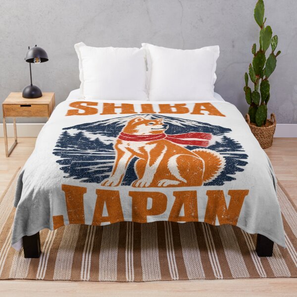 Item preview, Shiba Inu Japan Mount Fuji Vintage Simple Design designed and sold by Yellowriversss.