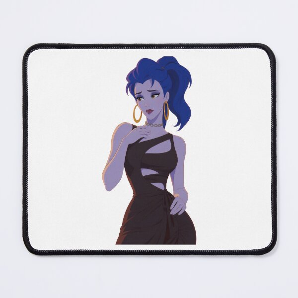 Item preview, Goth Purple Skin Girl Evening Dress - Retro 90s Cartoon Style designed and sold by Hollow Moon Studios..