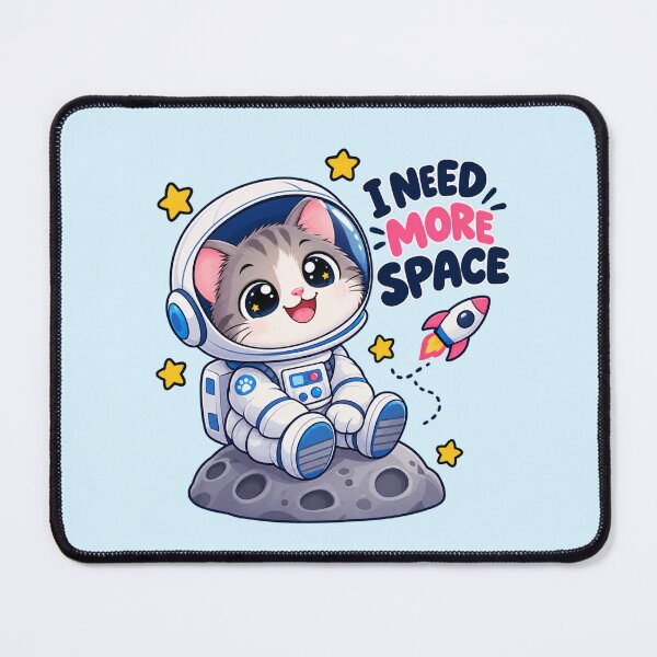Item preview, Cute Astronaut Cat – I Need More Space Funny Kawaii Animal designed and sold by JrNergal.