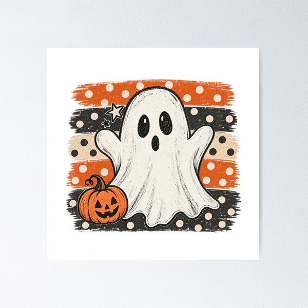 Item preview,  Cute Halloween Ghost Pumpkin designed and sold by NaniLoom.