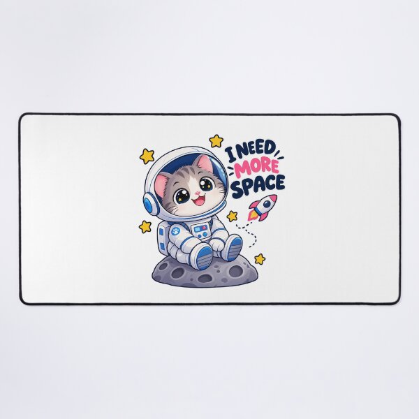 Item preview, Cute Astronaut Cat – I Need More Space Funny Kawaii Animal designed and sold by JrNergal.