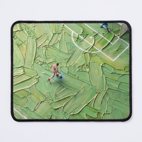 Item preview, Atletico Miniature Textured Football Painting designed and sold by Aiden Posters.