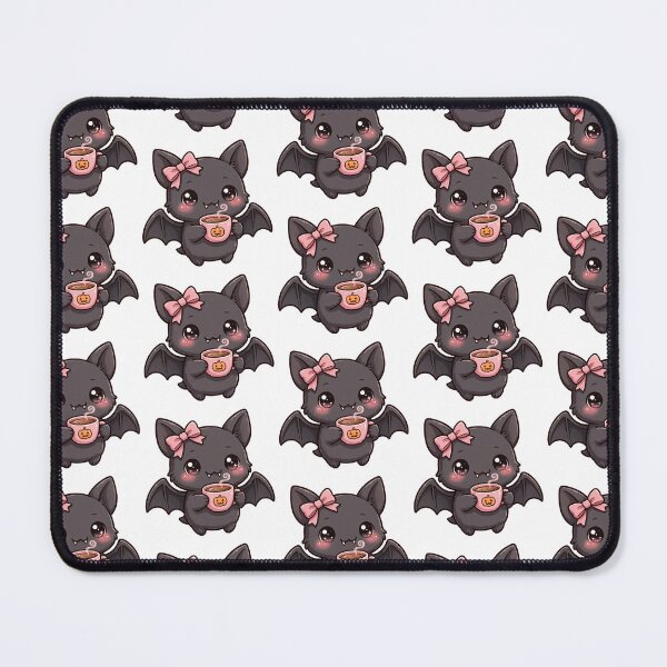 Item preview, Cute black bat with coffee mug designed and sold by priyankajustine.