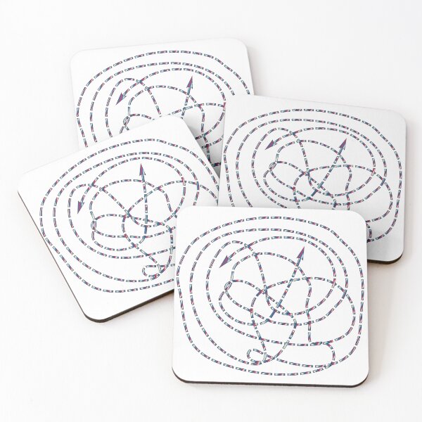 Item preview, Tangled Dashed Line Maze Vector Puzzle with Arrows 2 designed and sold by ZorianArt.