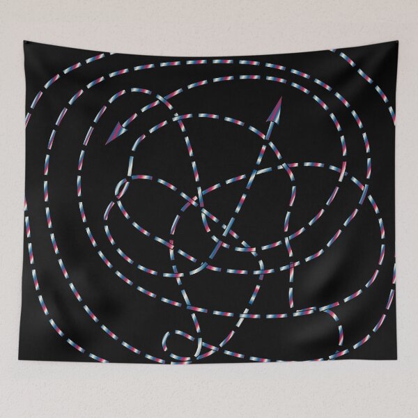 Item preview, Tangled Dashed Line Maze Vector Puzzle with Arrows 2 designed and sold by ZorianArt.