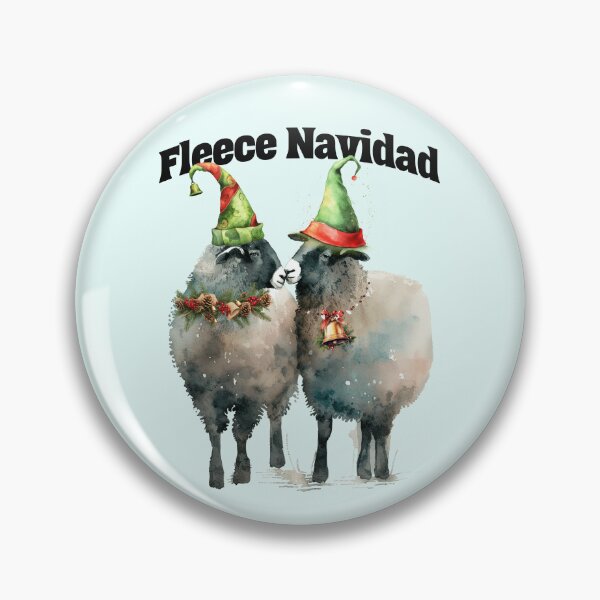 Item preview, Fleece Navidad Funny Christmas Sheep designed and sold by Sachie's Studio.