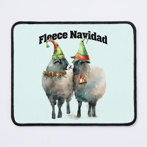 Item preview, Fleece Navidad Funny Christmas Sheep designed and sold by Sachie's Studio.