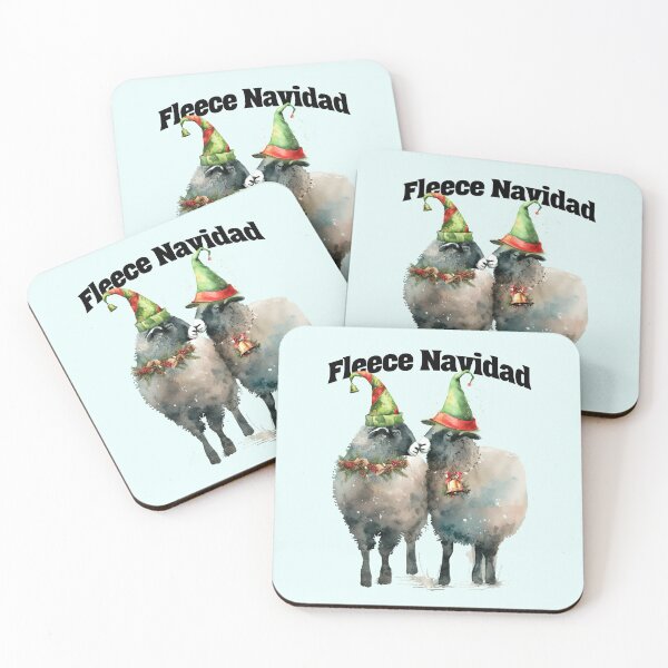 Item preview, Fleece Navidad Funny Christmas Sheep designed and sold by Sachie's Studio.