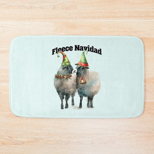 Item preview, Fleece Navidad Funny Christmas Sheep designed and sold by Sachie's Studio.