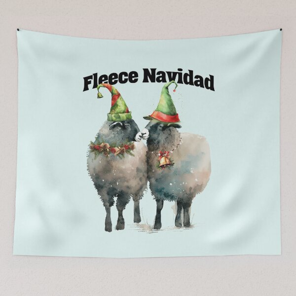 Item preview, Fleece Navidad Funny Christmas Sheep designed and sold by Sachie's Studio.