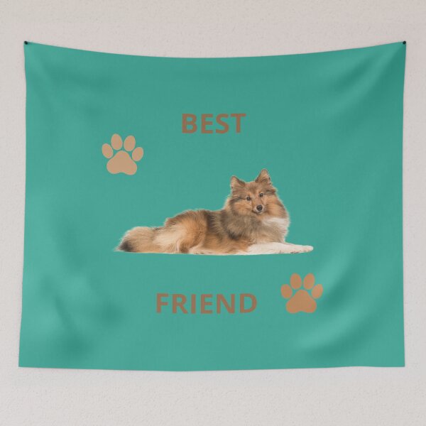 Item preview, Lassie Best Friend Rough Collie Dog designed and sold by DidiDesignShop.