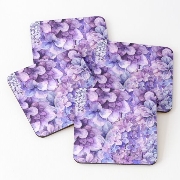Item preview,  Lavender Hydrangea Watercolour Garden designed and sold by Fantacaroo Designs.