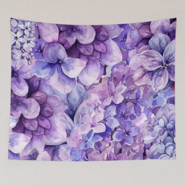 Item preview,  Lavender Hydrangea Watercolour Garden designed and sold by Fantacaroo Designs.