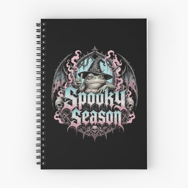 Item preview, Spooky Season Gothic Witch Frog T-Shirt | Dark Metal Toad Bat Wings Skulls Gift designed and sold by illeN-Art-World.