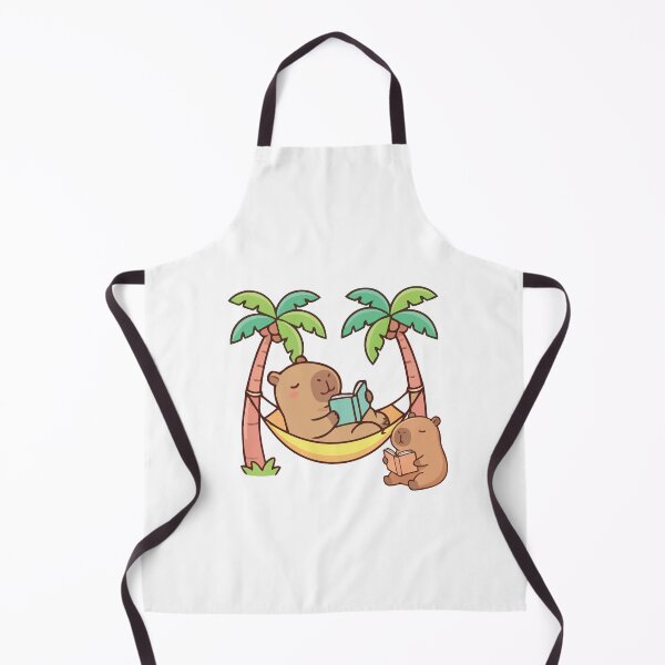 Item preview, Cute Capybara Reading Books Hammock Tropical Palm Trees designed and sold by LensDyn™.