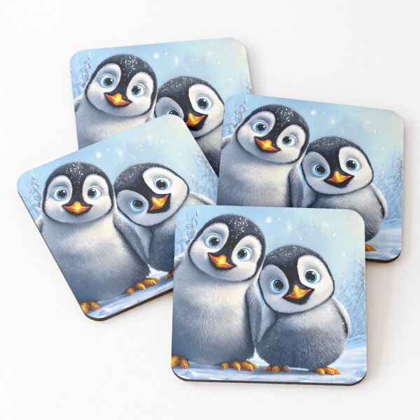 Item preview, Adorable Chubby Penguins in a Snowy Wonderland designed and sold by Artessie.