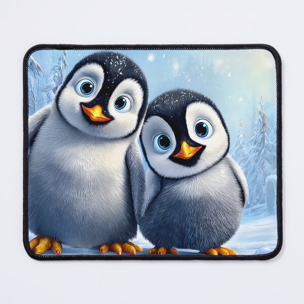Item preview, Adorable Chubby Penguins in a Snowy Wonderland designed and sold by Artessie.