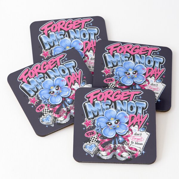 Item preview, Cute Kawaii Forget Me Not Day Y2K Flower designed and sold by CloudyCatArt.