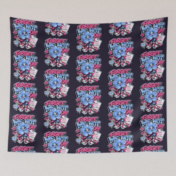 Item preview, Cute Kawaii Forget Me Not Day Y2K Flower designed and sold by CloudyCatArt.