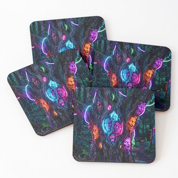 Item preview, NEON DEMONS INSIDE A TREE designed and sold by NOIMION DIGITAL ART.