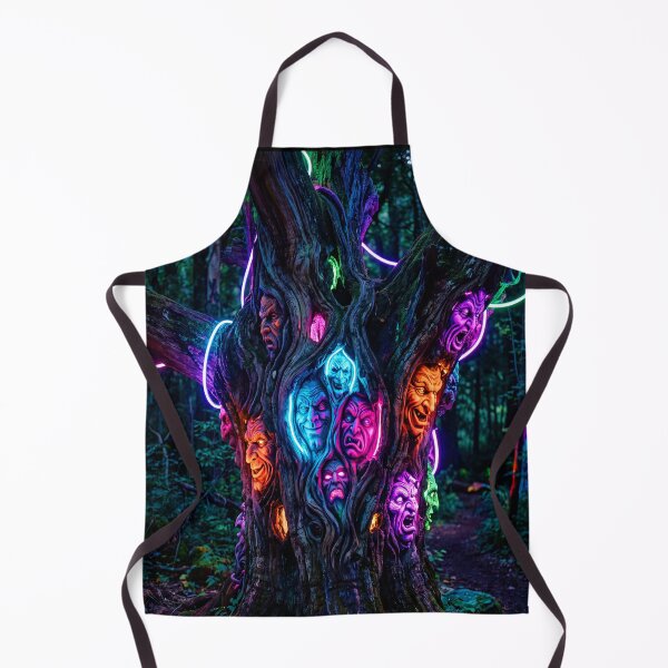 Item preview, NEON DEMONS INSIDE A TREE designed and sold by NOIMION DIGITAL ART.