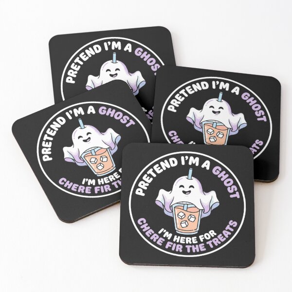 Item preview, Pretend I'm A Ghost I'm Here For The Treats Iced Coffee Halloween Shirt    designed and sold by TeNovaStudio.