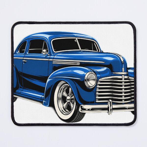 Item preview, Vintage Custom Cruiser - Retro Blue Classic Car Graphic designed and sold by AgdBol.