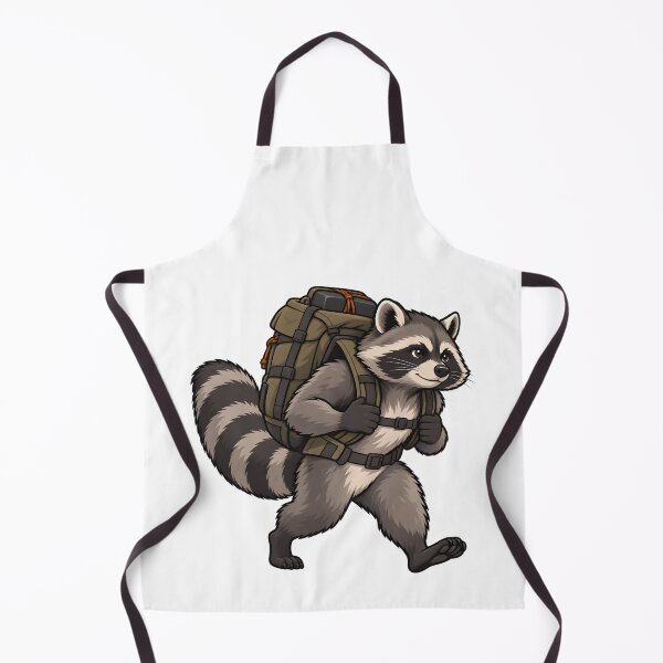 Item preview, Raccoon Rucking With Heavy Backpack designed and sold by Philippa Shop.
