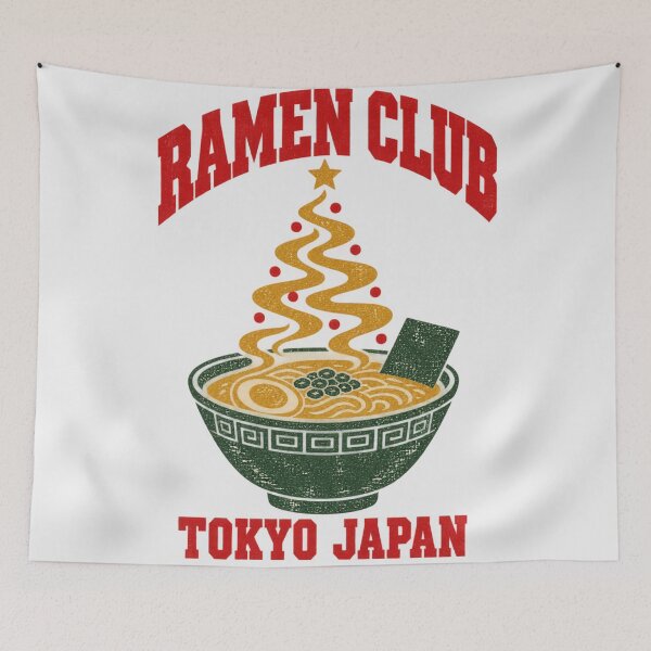 Item preview, Ramen Club Tokyo Japan Christmas Simple Design designed and sold by Yellowriversss.