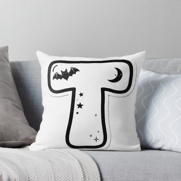 Item preview, Spooky Halloween Letter T Bat Moon designed and sold by remoteart.