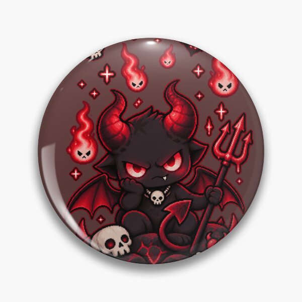 Item preview, Lil' Devil Cute Dark Pixel Art designed and sold by Ashen Threads Studio.