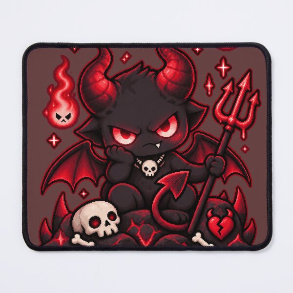 Item preview, Lil' Devil Cute Dark Pixel Art designed and sold by Ashen Threads Studio.