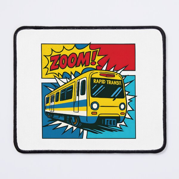 Item preview, Rapid Transit Urban Train Illustration for City Lovers and Commuters designed and sold by HopeHava.