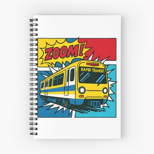 Item preview, Rapid Transit Urban Train Illustration for City Lovers and Commuters designed and sold by HopeHava.