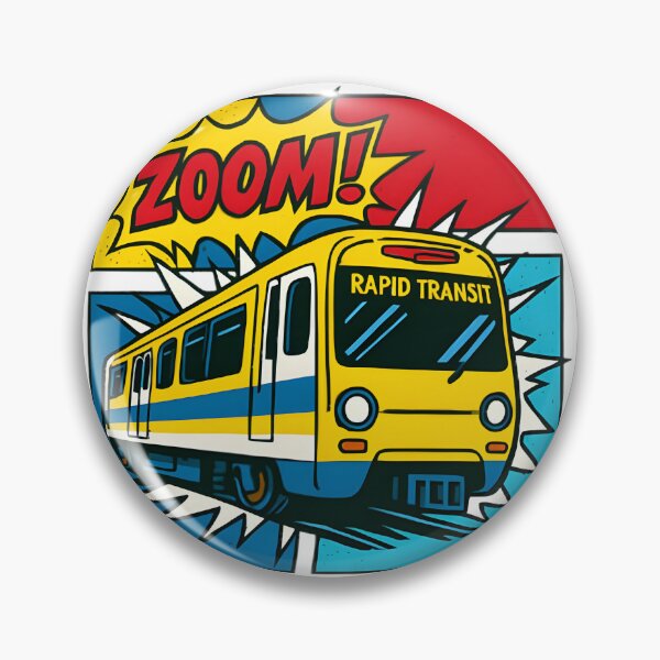 Item preview, Rapid Transit Urban Train Illustration for City Lovers and Commuters designed and sold by HopeHava.