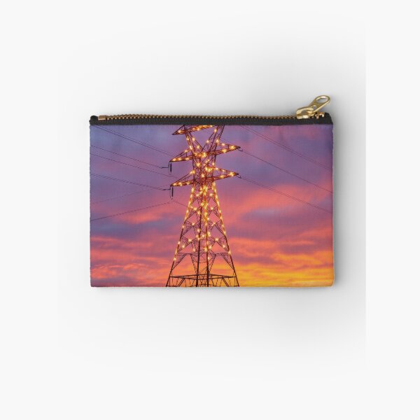 Item preview, Electricity Pylon Lights Twilight Sunset designed and sold by Pylon-Bureau.