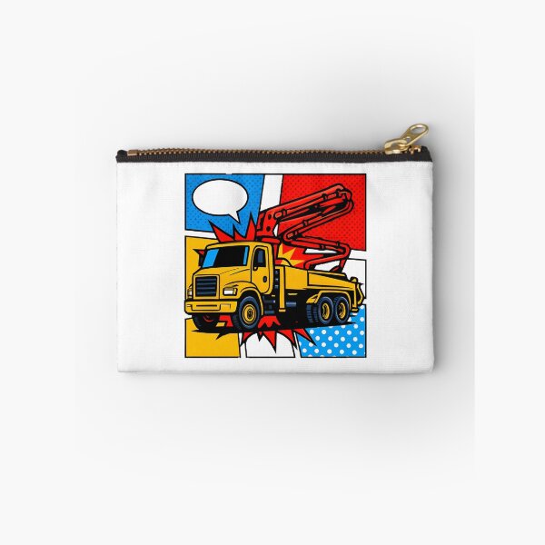 Item preview, Concrete Pump Truck Illustration for Construction Enthusiasts and Industry Professionals designed and sold by HopeHava.