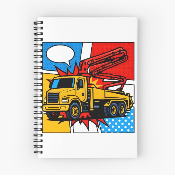 Item preview, Concrete Pump Truck Illustration for Construction Enthusiasts and Industry Professionals designed and sold by HopeHava.