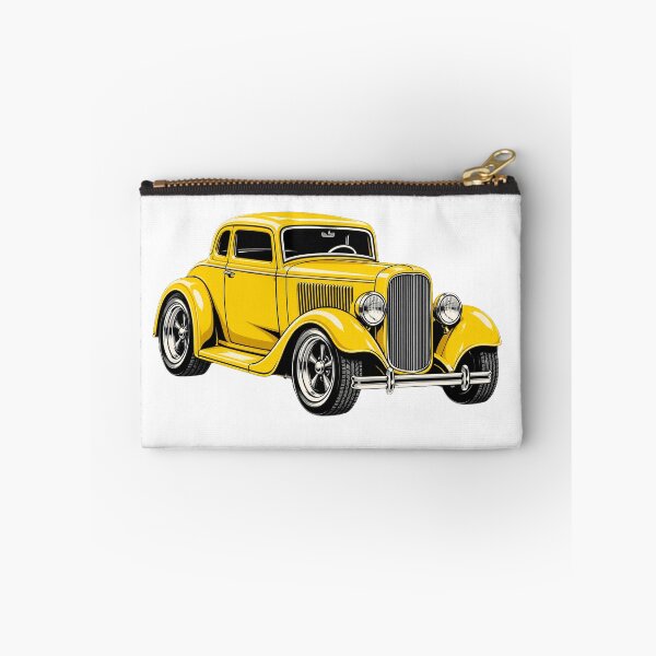 Item preview, Vintage Yellow Hot Rod - Retro Classic Custom Coupe Poster designed and sold by AgdBol.