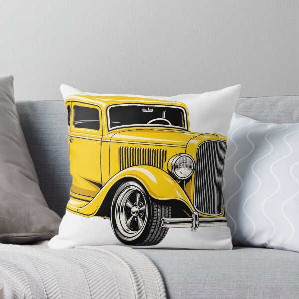 Item preview, Vintage Yellow Hot Rod - Retro Classic Custom Coupe Poster designed and sold by AgdBol.